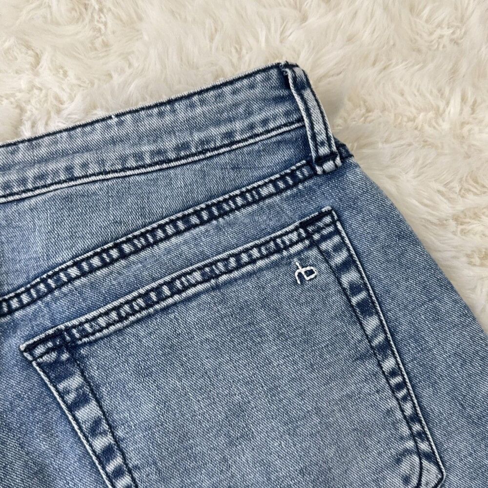 Rag & Bone Dre Low Rise Slim Boyfriend Jeans 26 (30x26) Mendecino Distressed - Picture 9 of 12